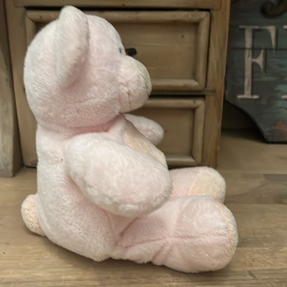 TY Pluffies PINKS Pink Teddy Bear Plush Stuffed Animal Tag 2002 - Picture 3 of 11
